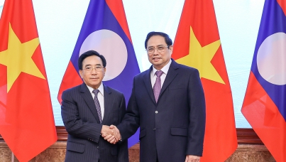 Chùm ảnh: Kỳ họp lần thứ 44 Ủy ban liên Chính phủ về hợp tác song phương Việt Nam - Lào