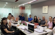 Chủ tịch Nguyễn Ngọc Quang thăm và làm việc với công ty Aya New World